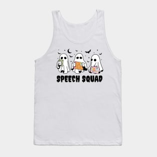 Speech Pathologist Halloween Speech Squad SLP Tank Top